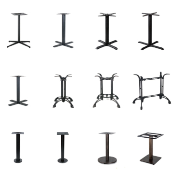 Gold Stainless Steel Metal Restaurant Round Table Frame Base for Dining