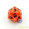 20 Sides Customized Logo Engraved Swirled Pearl Multi-Sides Dice