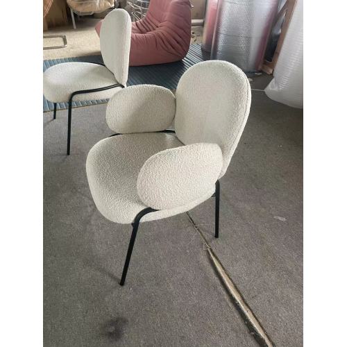 minimalist design chair with metal legs for restaurant