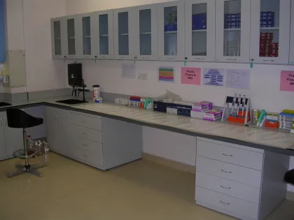 lab bench with reagent shelf/high school laboratory furniture