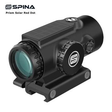 Spina Optics 1x Prism Scope: IPX7 Водонепроницаемый, FMC, охота на солнечная красная точка, Hunting Prism