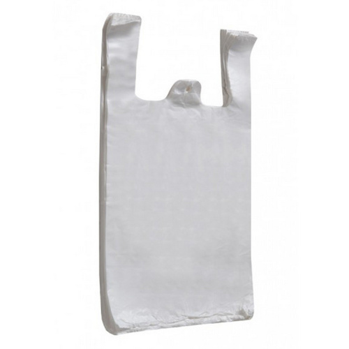 Bolsa de plastico con mango de fuelle troquelado bolsa de promocion de embalaje para compras