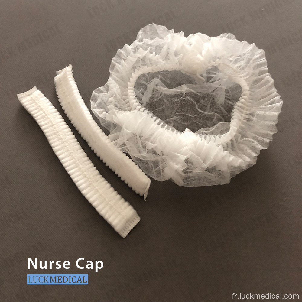 Élimination par casquette médicale élastique Blue Nurse Cap