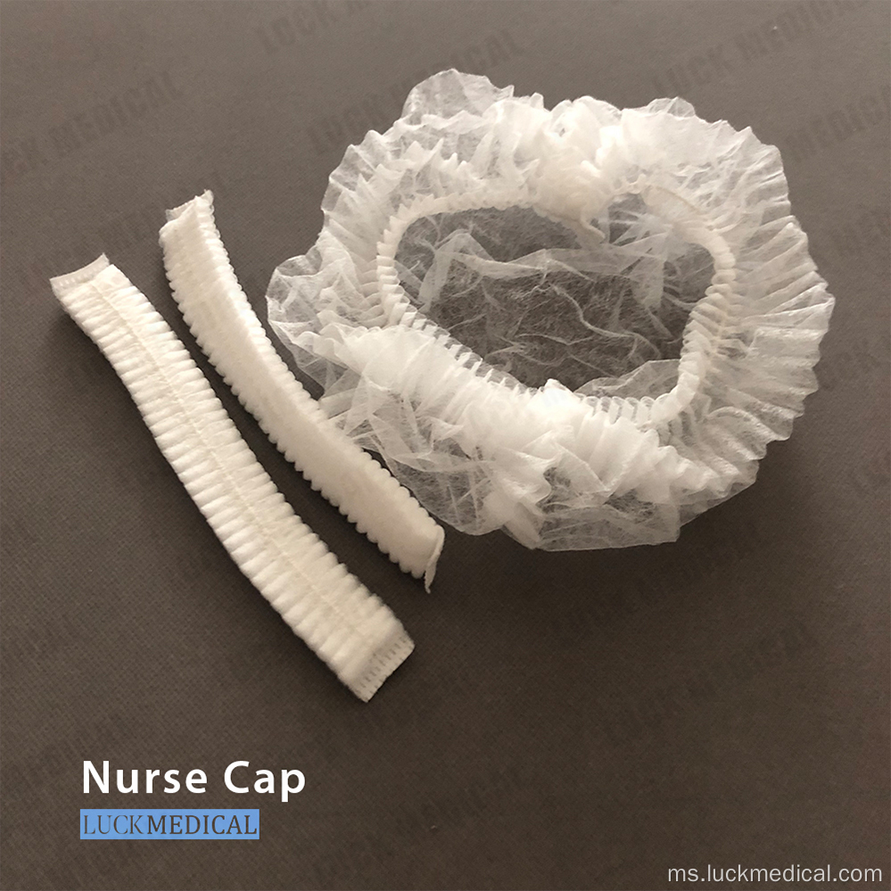 Pelupusan cap perubatan elastik elastik cap jururawat