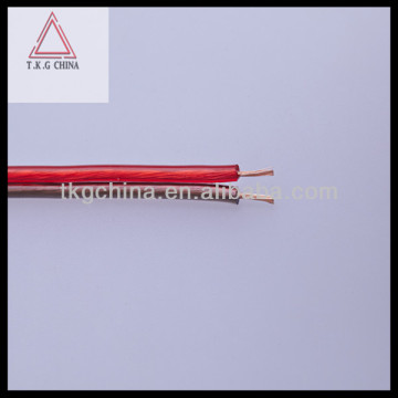 perfect PVC insulated transparent clear speaker cable