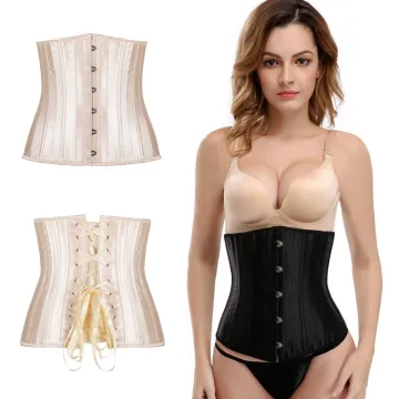 Women's Heavy Duty 26 Steel Boned Underbust Waist Training Corset for Hourglass Silhouette