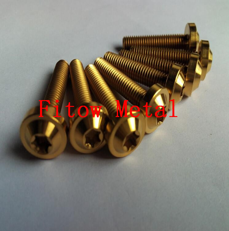 Titanium Grade 5 titanium racing motorcycle screw