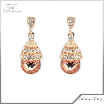 Occident new fashion elegant mystic topaz earrings