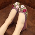 Flower Shoes Borduren vlag National Handmade