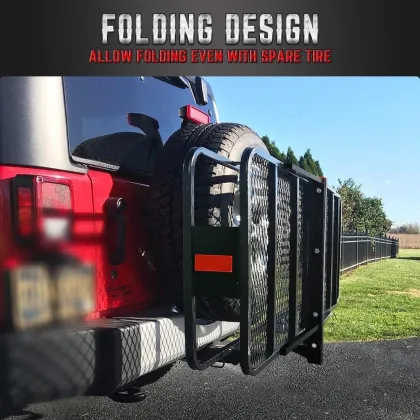 Steel Folding Hitch Cargo Carrier for Trucks