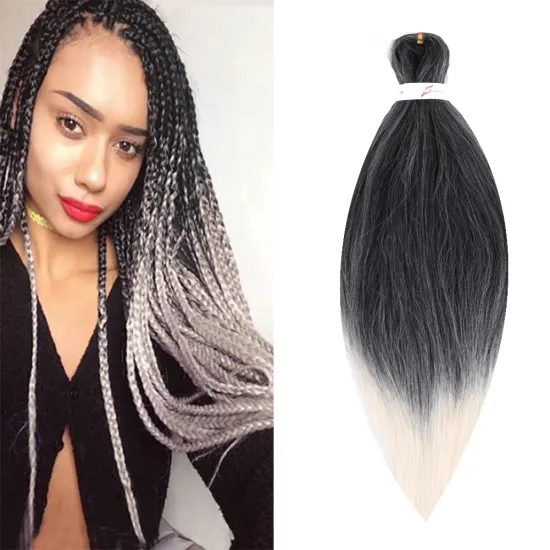 26 Inch EZ Prestretched Braiding Hair high quality braiding hair pre stretch custom
