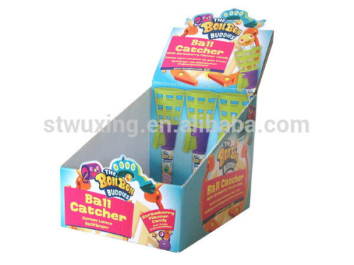 cardboard custom printed counter display box, paper display box