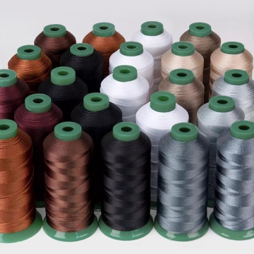 Waterproof 210D/3 TEX50 Polyester Jahe Thread Untuk Kulit