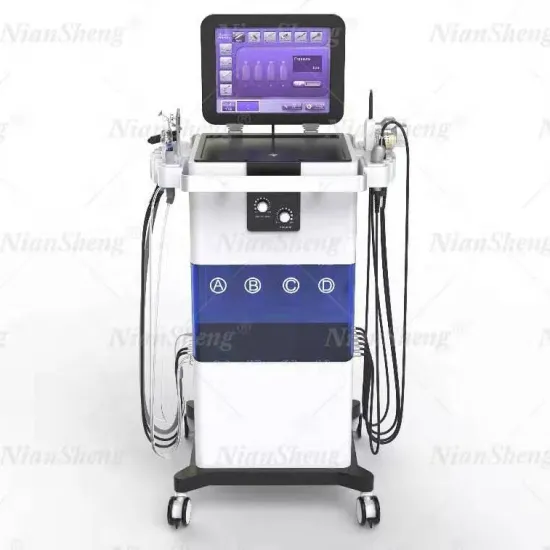 15 Inch Screen Microdermabrasion 12-in-1 Aqua Facial Hydra Skin Cleaning Machine - CE Certified Beauty Equipment
