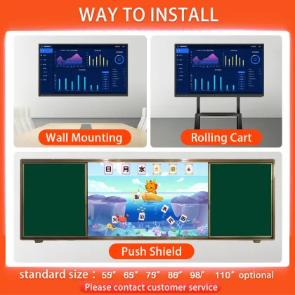 Topnice Smart Whiteboard: Large Screen Electronic Whiteboard for Kids and Meeting Rooms