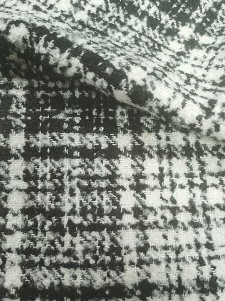 Boucle Tartan Design Fabric