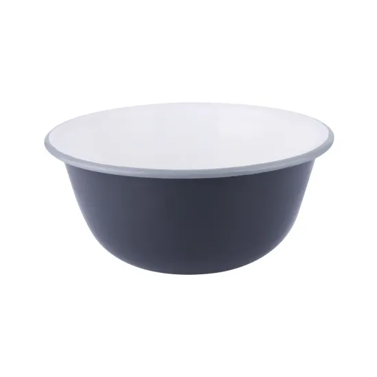 Large Decorative Enamel Metal Bowls