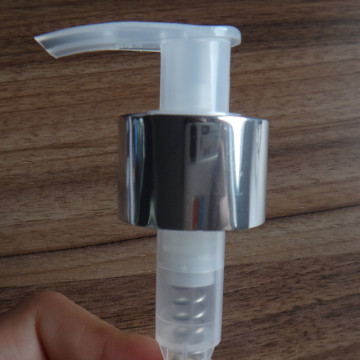 28/410 shiny/matte silver aluminum lotion pump/ left and right lock aluminum lotion dispenser,28mm Lotion Pump Dispenser