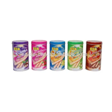 Various color of round potato chips tin box snack packing box chips food tin box