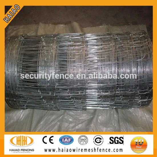 Made in anping China galvanized field fence hog wire