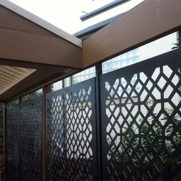 Wood grain corrugated decorative wall panel