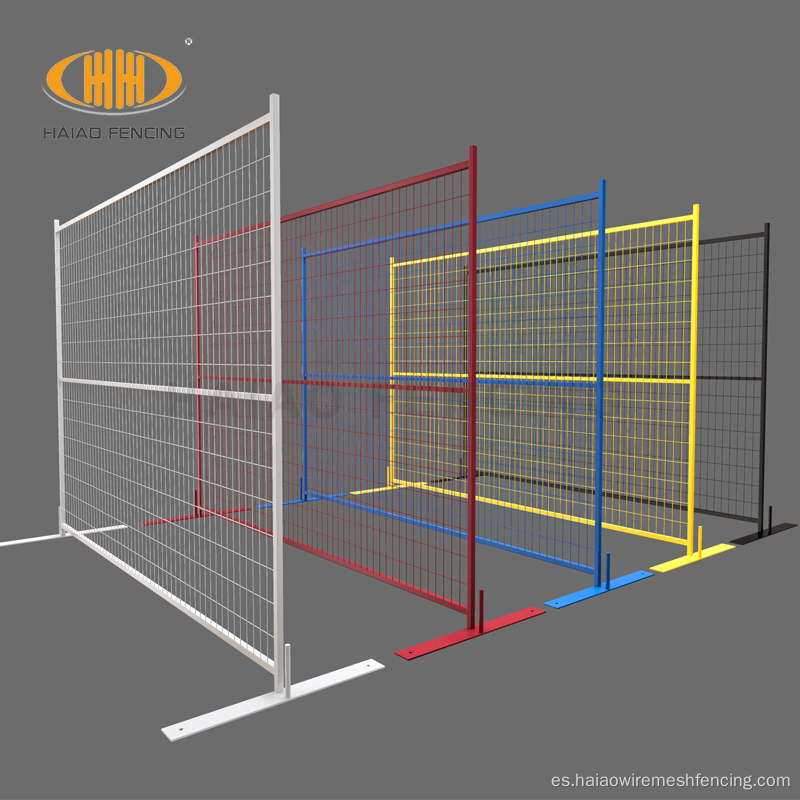 valla temporal barata sin paneles de excavación