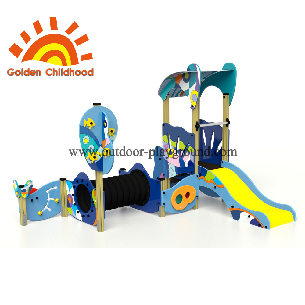 Colourful Bridge Tube Outdoor Playground Facility For Children