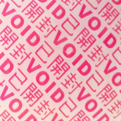Coated Paper VOID Label Printing Paper