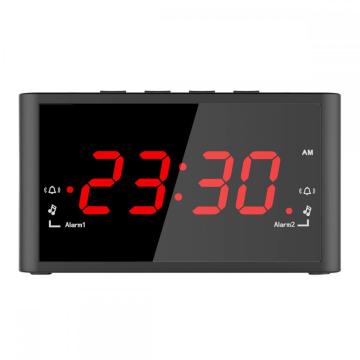 Hot Sale Red 1 inci LED Display Radio Jam Wall yang Terkawal Dengan Pemasa Digital Desktop Suhu Kecil