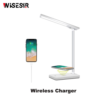 Lampe de bureau LED du chargeur sans fil 10 W