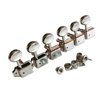 1set Kluson Style Vintage Guitar Tuner with 8mm Metal Bushing - 6 in Line for ST TL Guitars