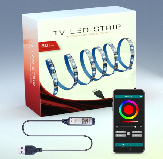 TV LED ŞERİT 5050 karatahta 5V30 ışık bluetooth