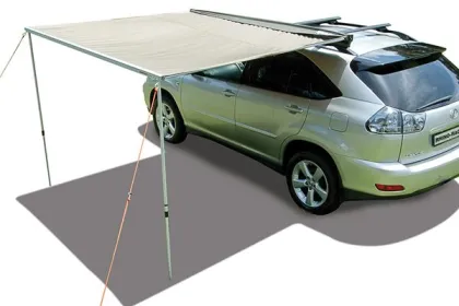 Retracted Car Rooftop Side Awning Shade