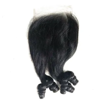 Royce Brazilian fummi Remy Hair 4*4 Lace Closure 100% Natural Color Human Hair with closure 1 pcs
