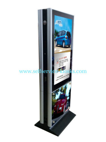 Double Sided Display Digital Signage Kiosk, Shopping Mall Advertising With Touch Screen