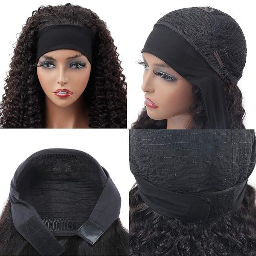 Curly Headband Wig180% Density 12 Inch