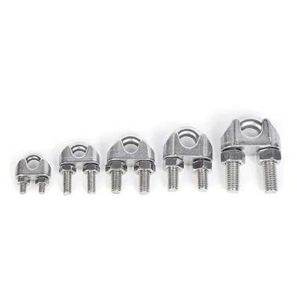 Wire rope clips for cable lifting