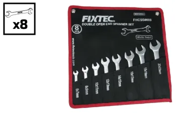 Fixtec Ratchet Double Open End Spanner Set With Bag Package