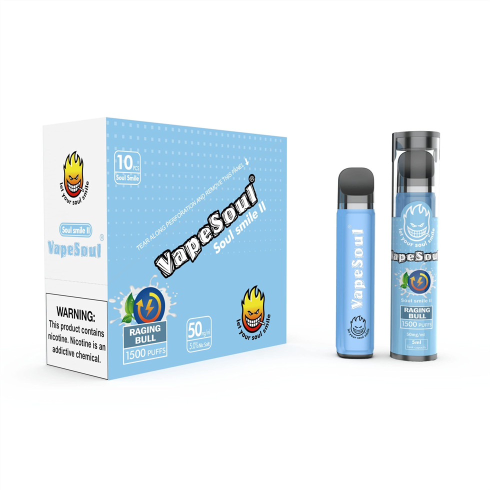 Vapesoul Pod Descartavel 1500 Vape USA E Getta Puff Cigaretes