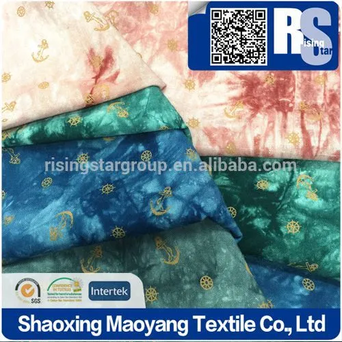 Risingstar China Supplier High Quality Rayon Tie Dyed Fabric