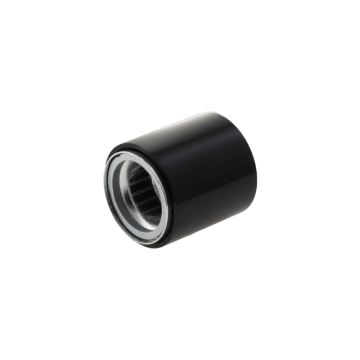 Tampa de perfume de alumínio magnético preto para Fea 15mm