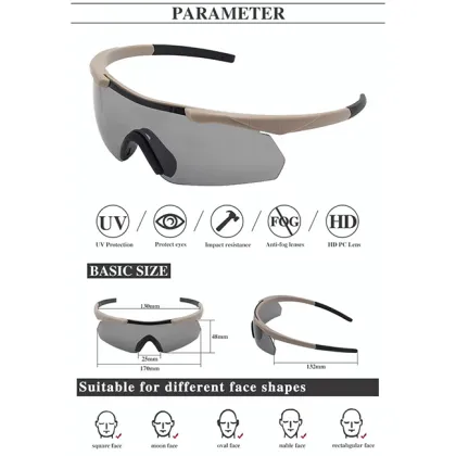 Tactical Glass Sunglasses - In Stock Custom Tactical Shooting Glasses