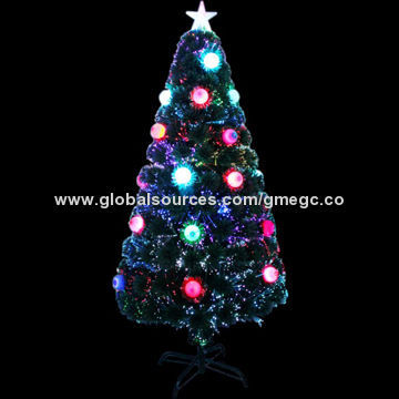 Color LED Light Fiber-optic Christmas Tree, Various Colors are Available