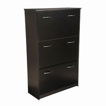 Wooden Shoe Cabinet with Large Storage Capacity, Stackable