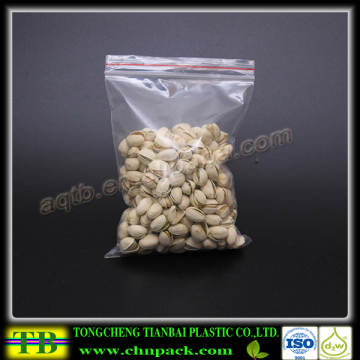 6x8cm 2Mil thick clear reclosable zipper bag