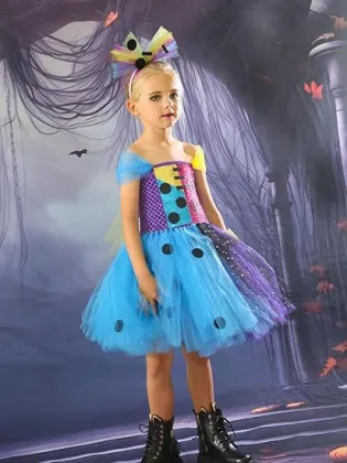Girls Halloween Sally Princess Tutu Dresses