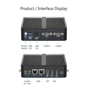 Fanless Core i3 i5 Industrial Mini PC