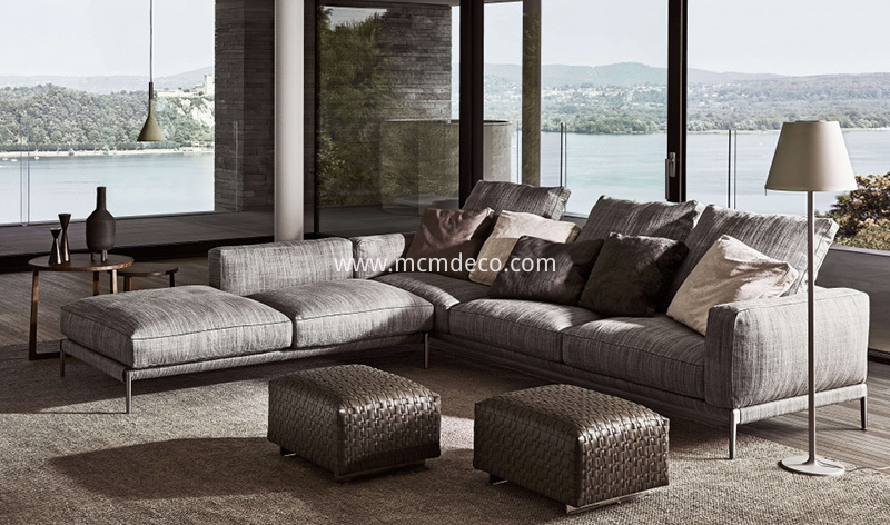 Flexform Romeo Sectional Sofa In Living Space