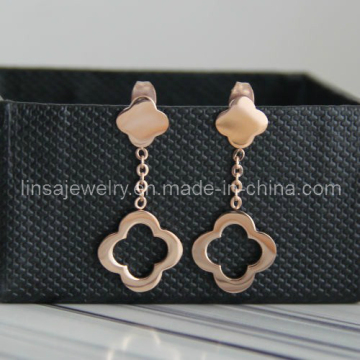 Hot Style Stainless Steel Flower Earrings (SE056)