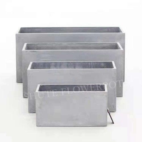 Homemade Cement Pots Rectangular Homemade Cement Flower Pots For Plants Supplier